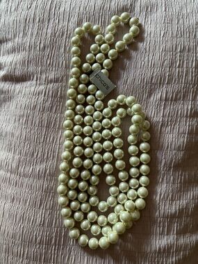 Chico's Cream Pearl Multi-Strand Necklace